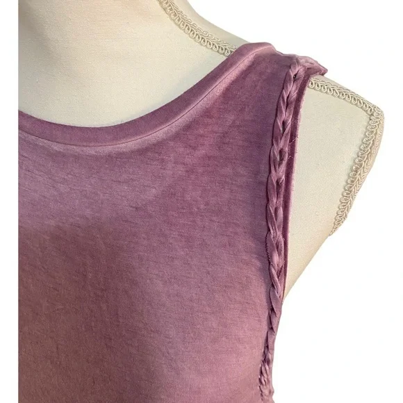 NWT‎ AE Soft & Sexy Rope Braided Trim Muscle Tank Purple - Picture 5 of 10